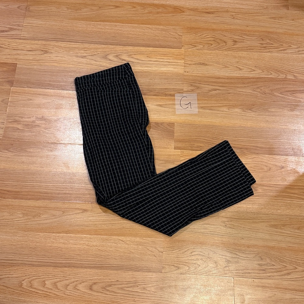 Apt. 9 Black and Gray Patterned Dress Pants